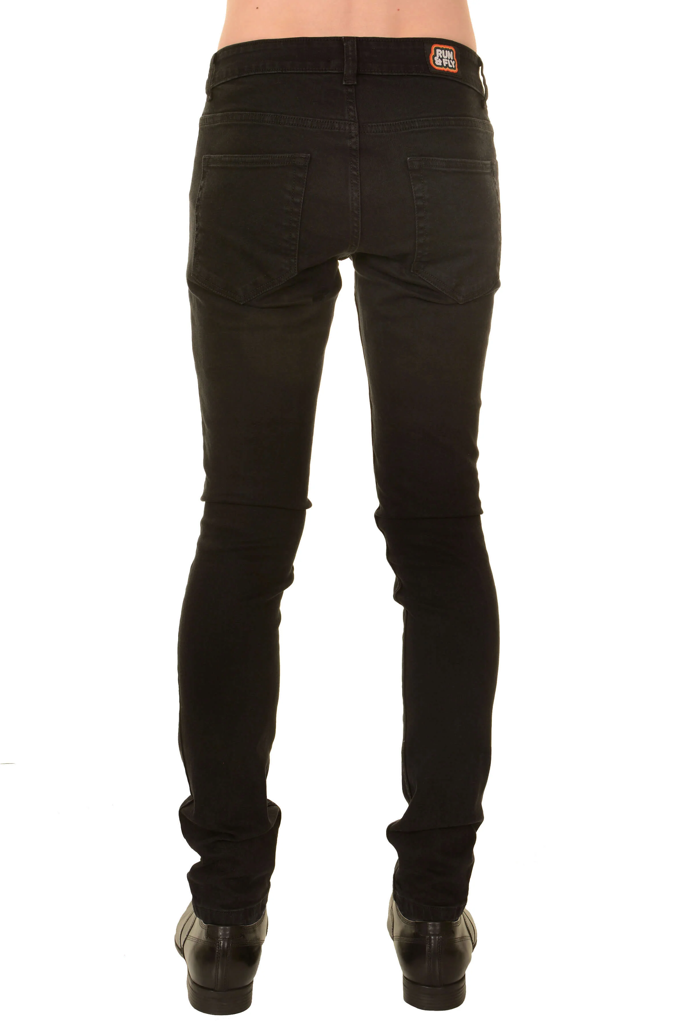 Black Stretch Denim Skinny Fit Jeans - Image 3