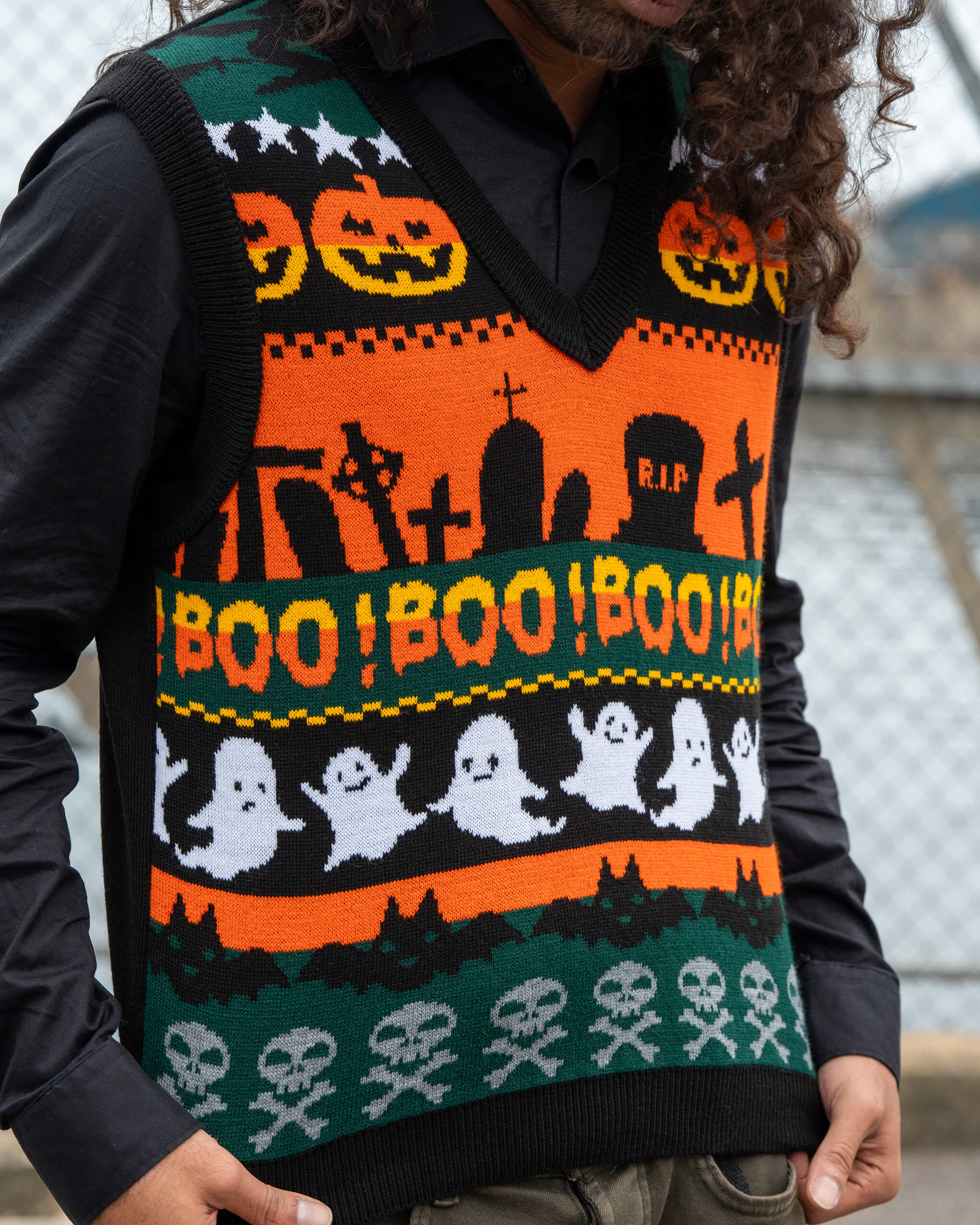 BOO! Knitted Tank Top Vest - Image 3