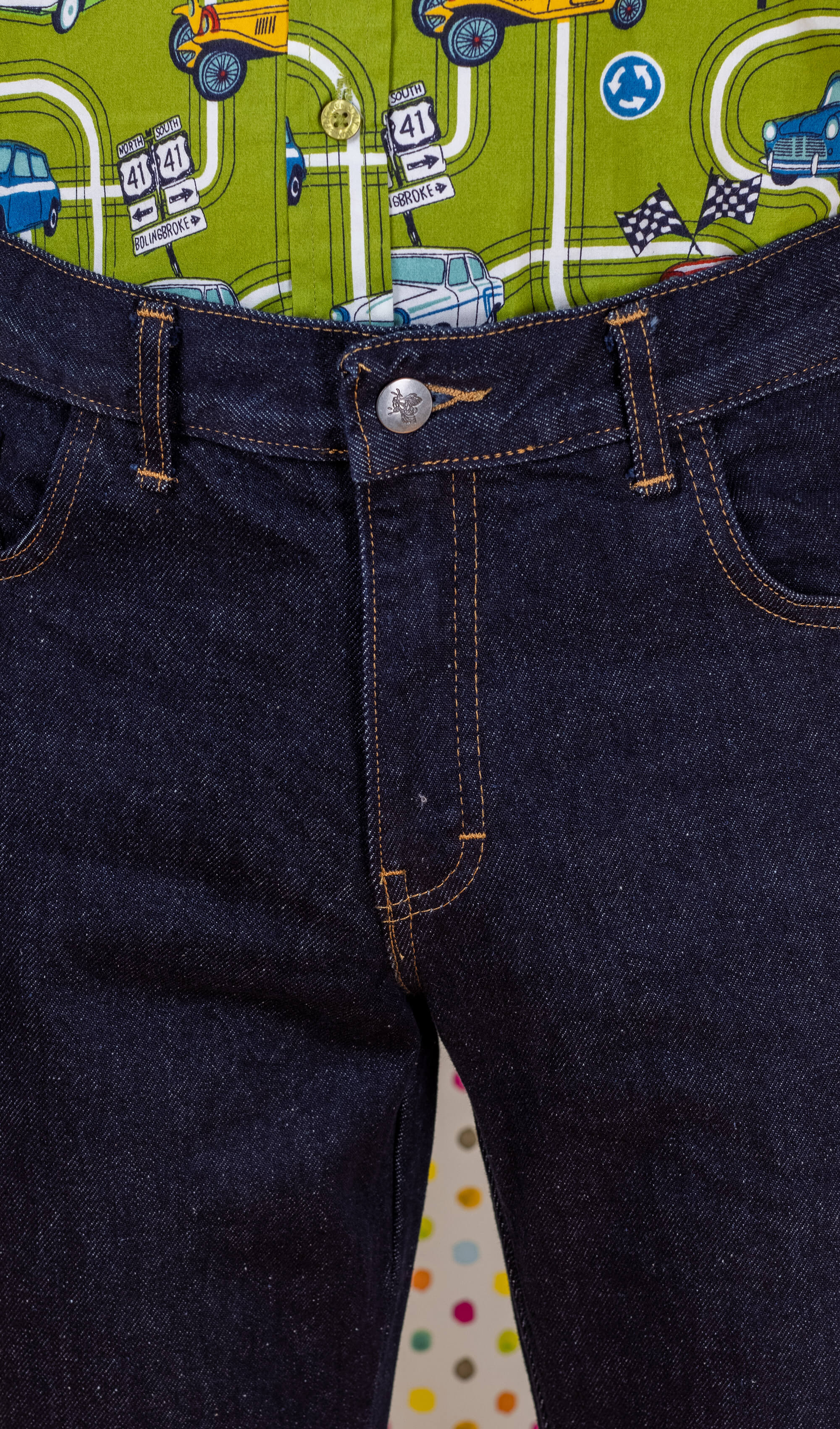 Denim Retro Boot Cut Flare Jeans - Image 5