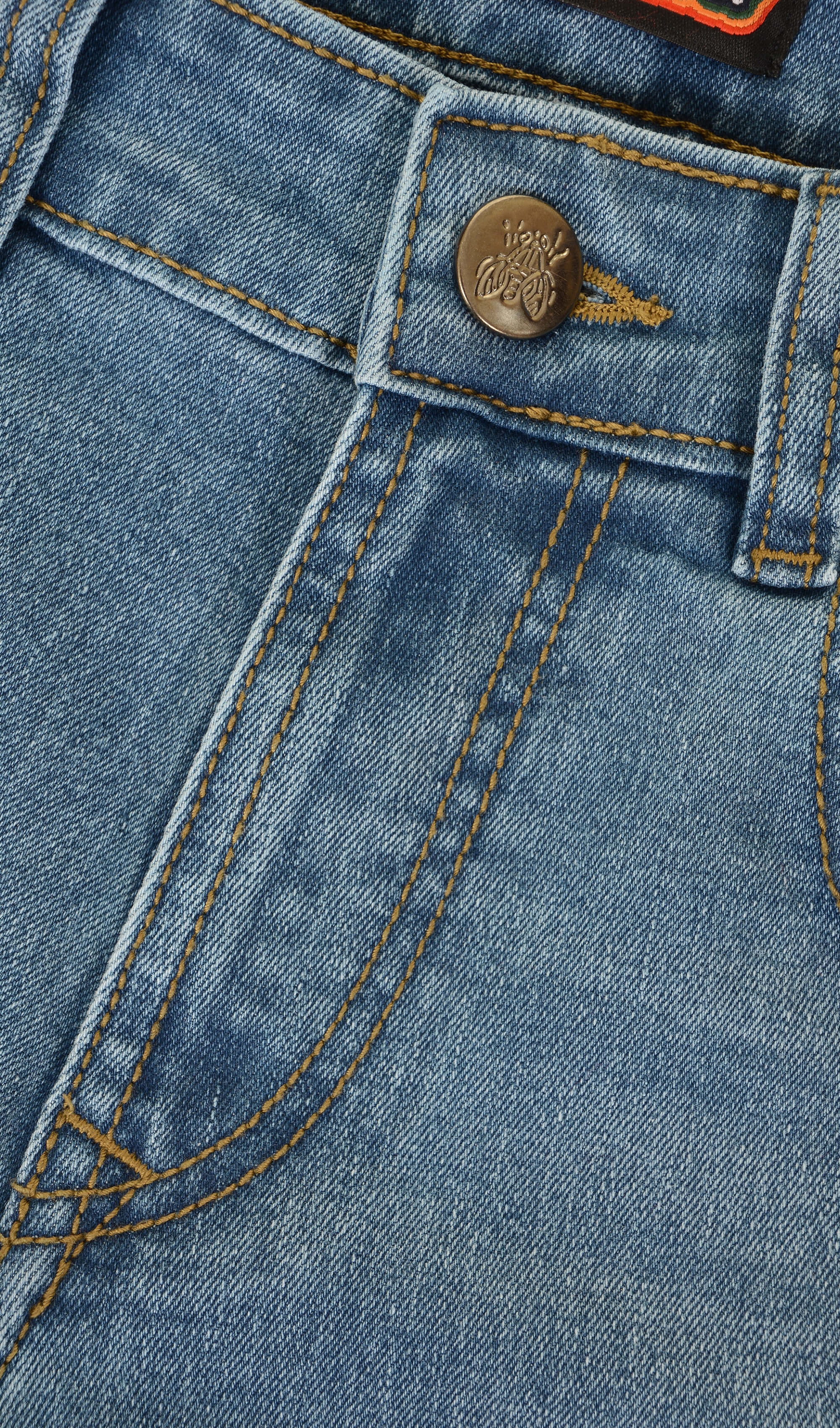 Distressed Denim Skinny Fit Jeans - Image 3