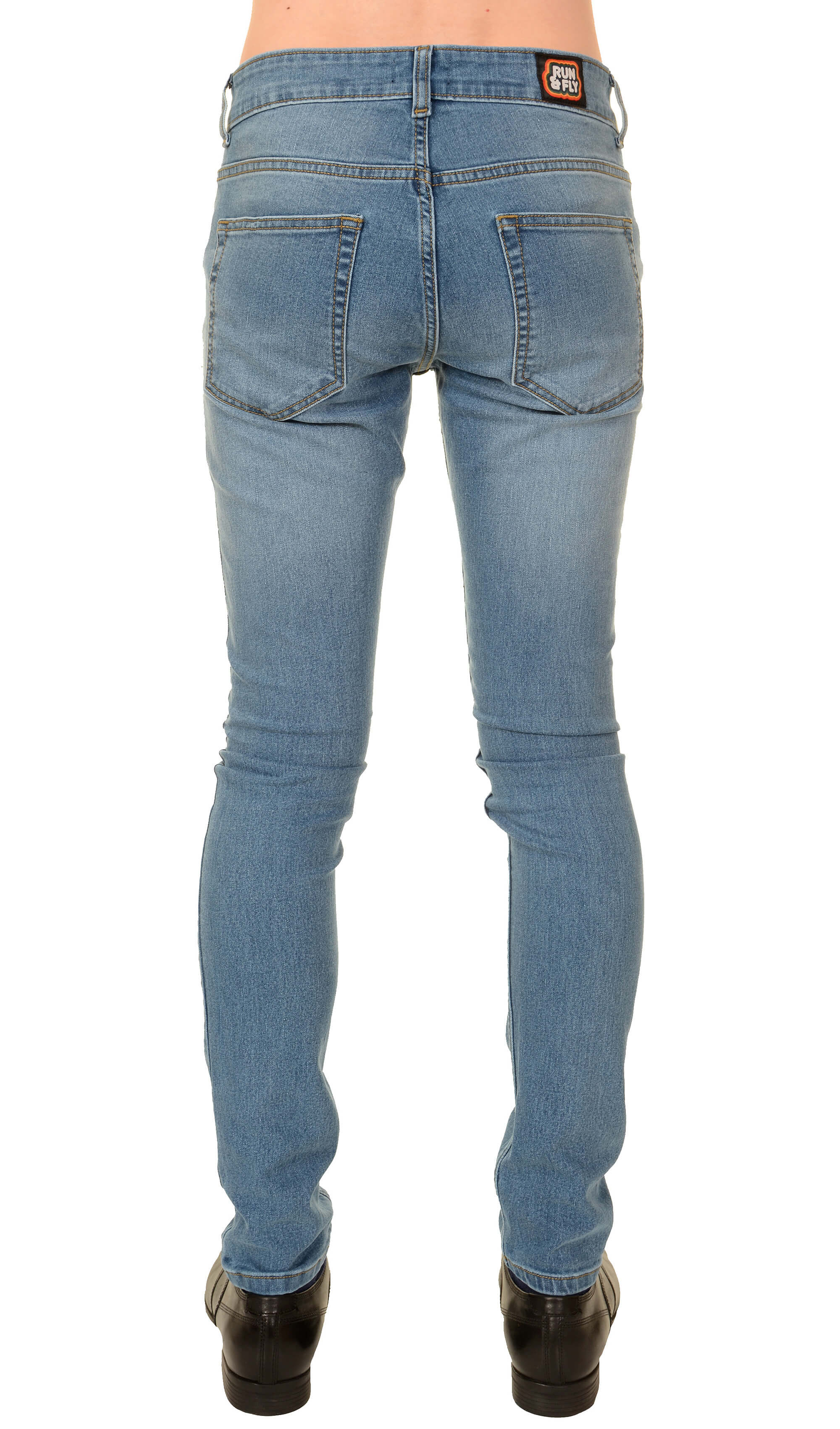 Distressed Denim Skinny Fit Jeans - Image 4