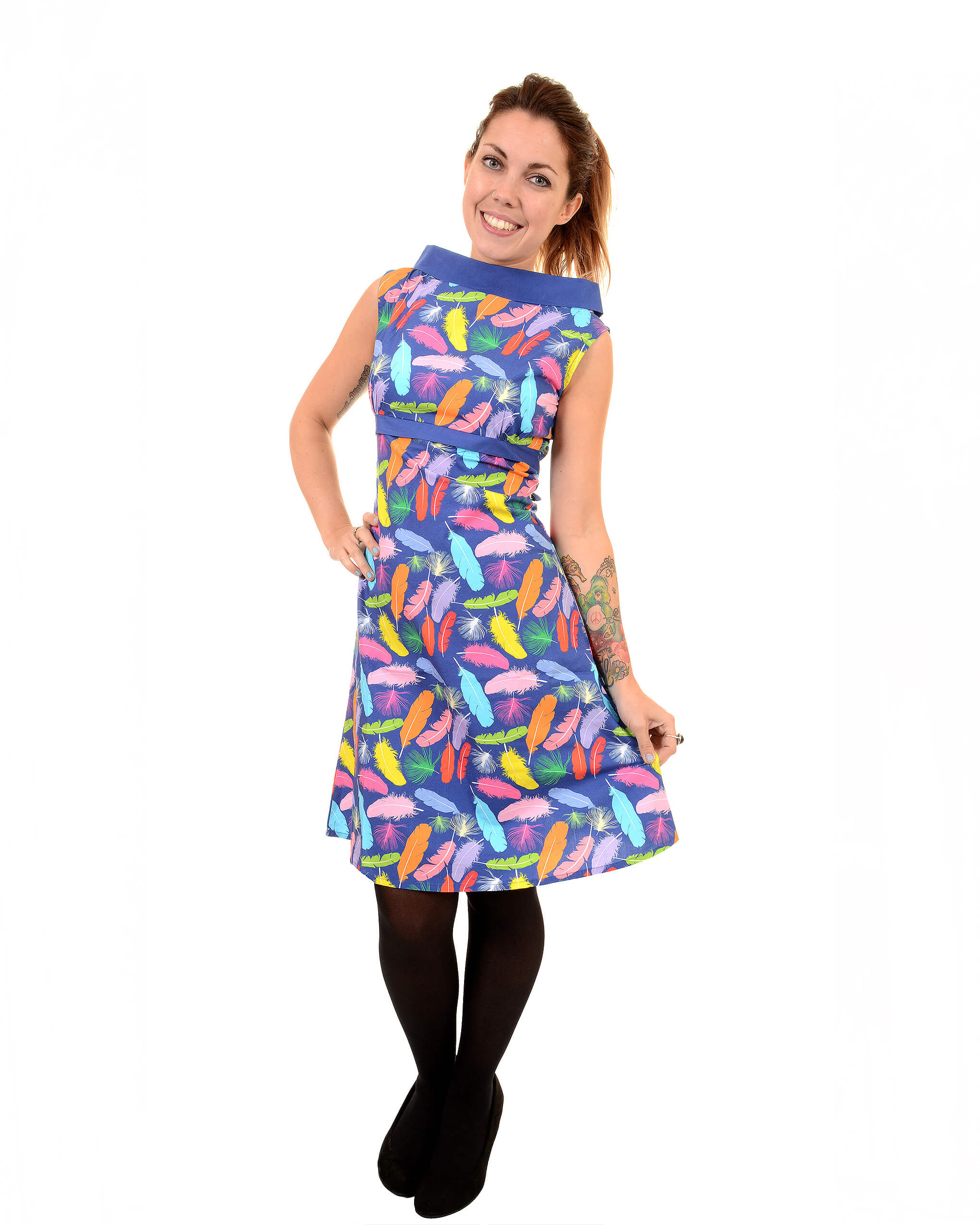 Feather 60’s Dress - Image 3