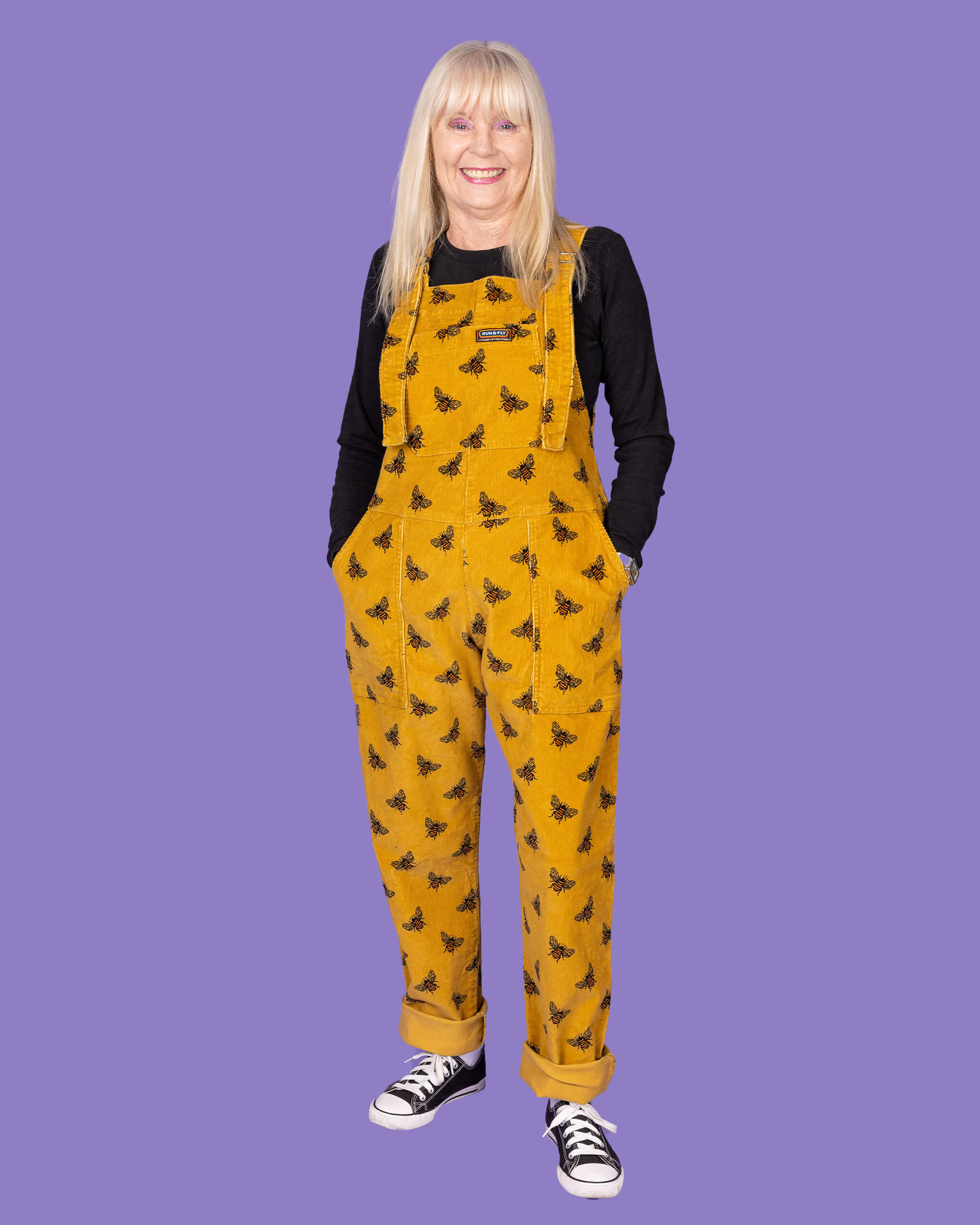 Gold Bee Stretch Corduroy DungaBee Dungarees - Image 3