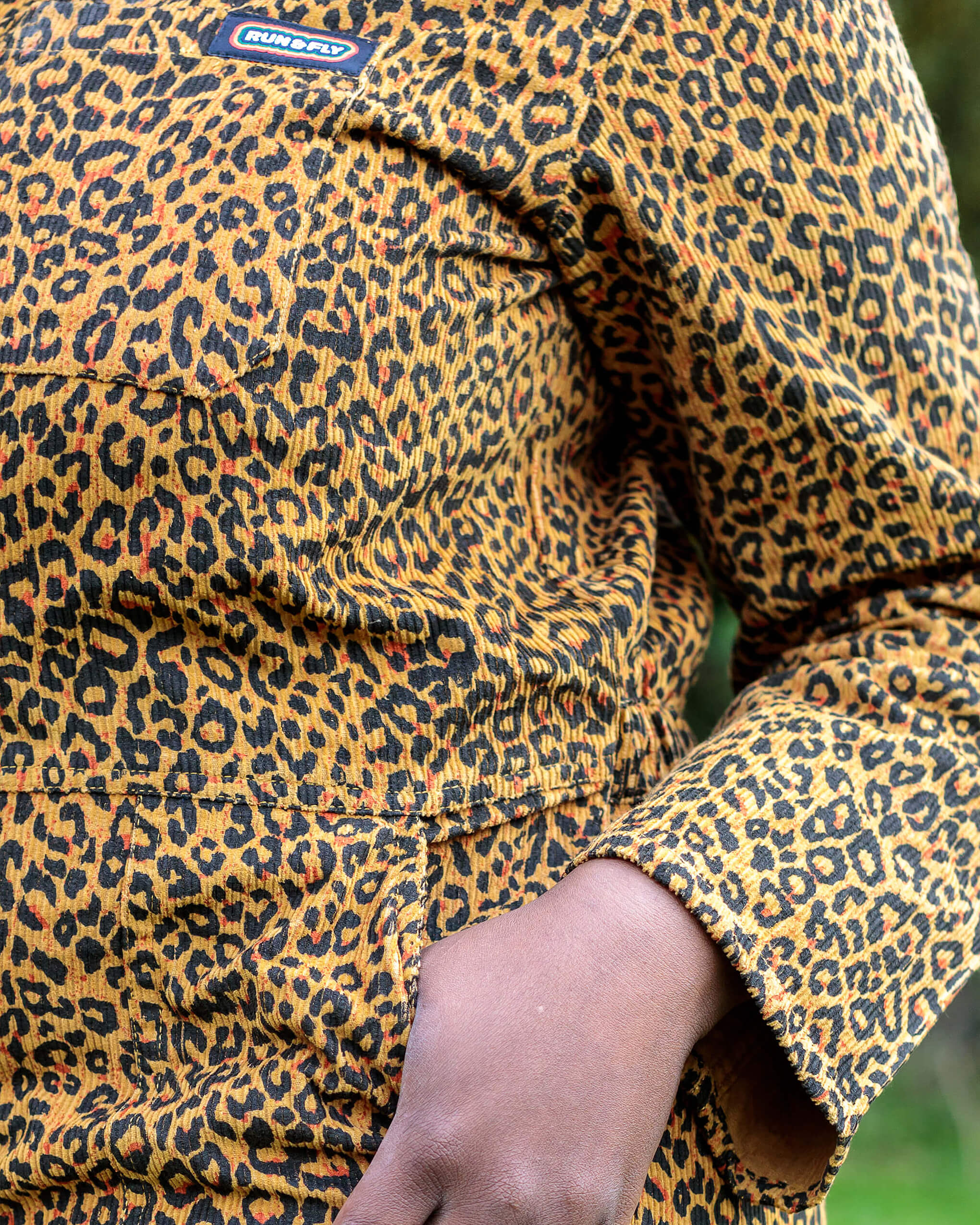Limited Edition Natural Leopard Print Corduroy Boiler Suit - Image 6