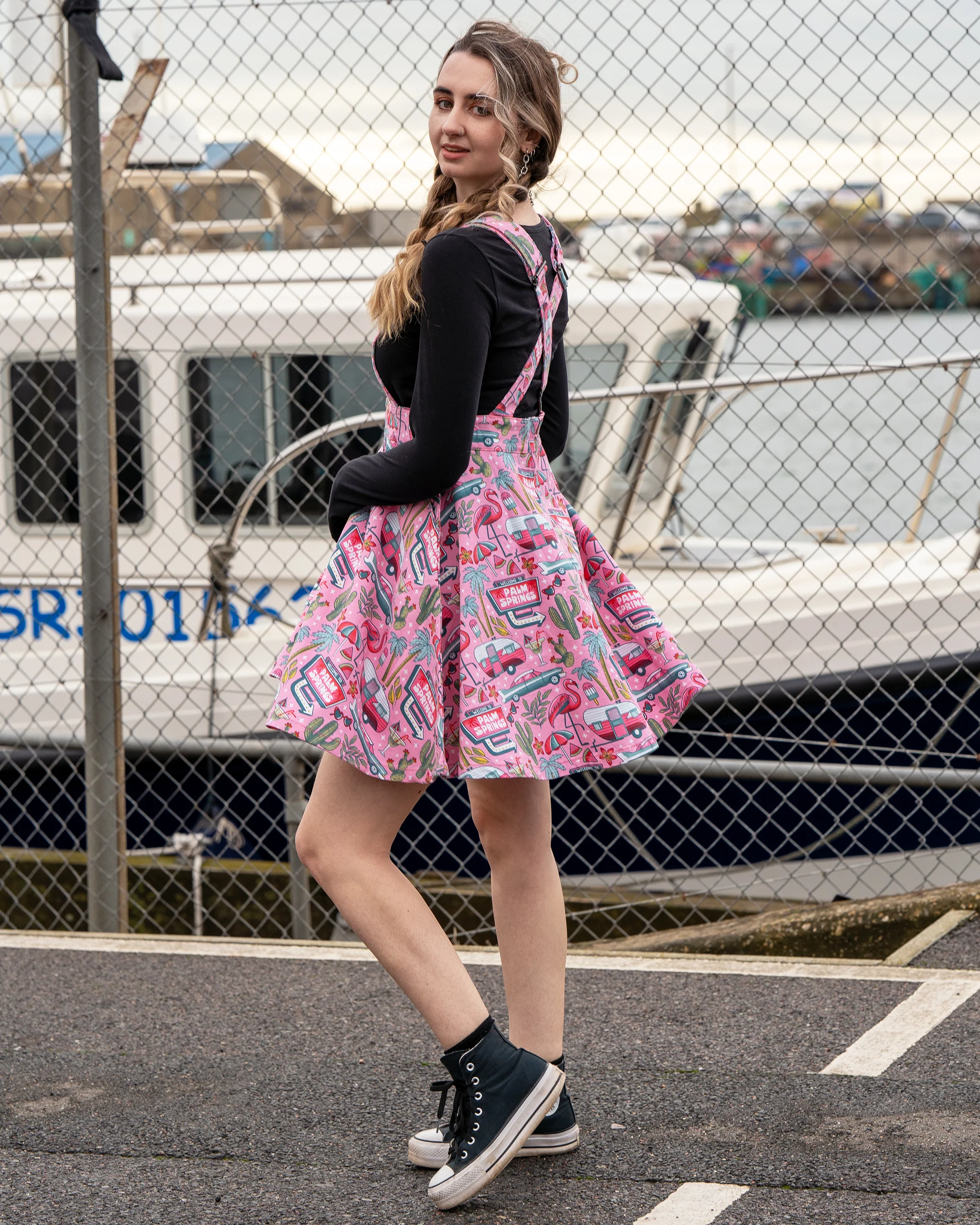 Palm Springs Flared Pinafore - Image 3