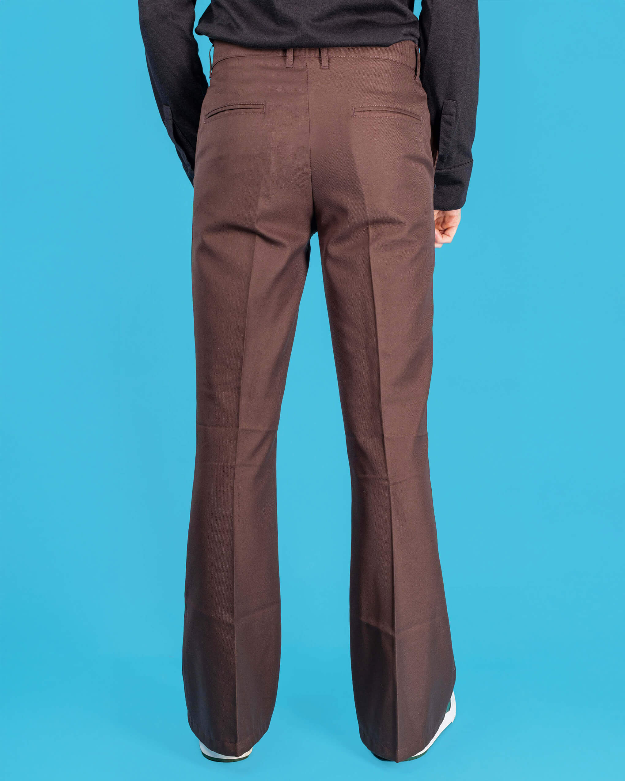 Presley Brown Bell Bottom Trouser Slacks - Image 3