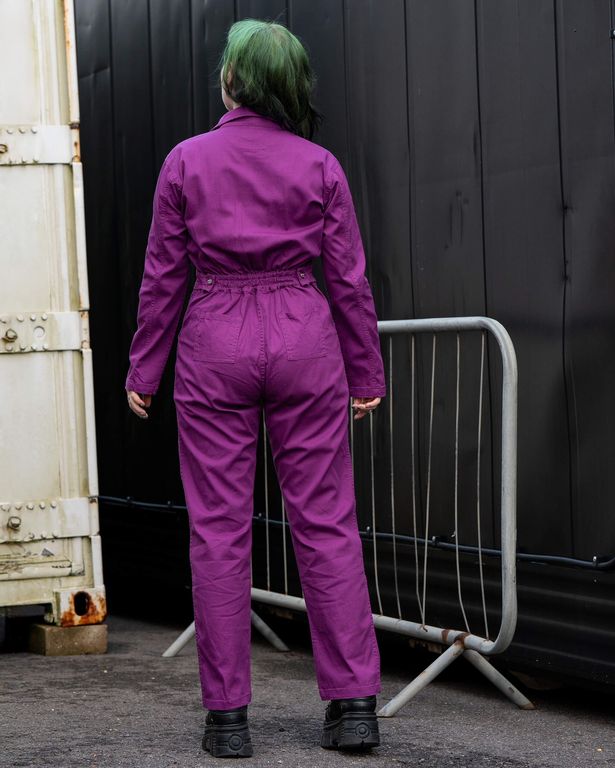 Charity Purple Stretch Twill Boiler Suit - Image 3