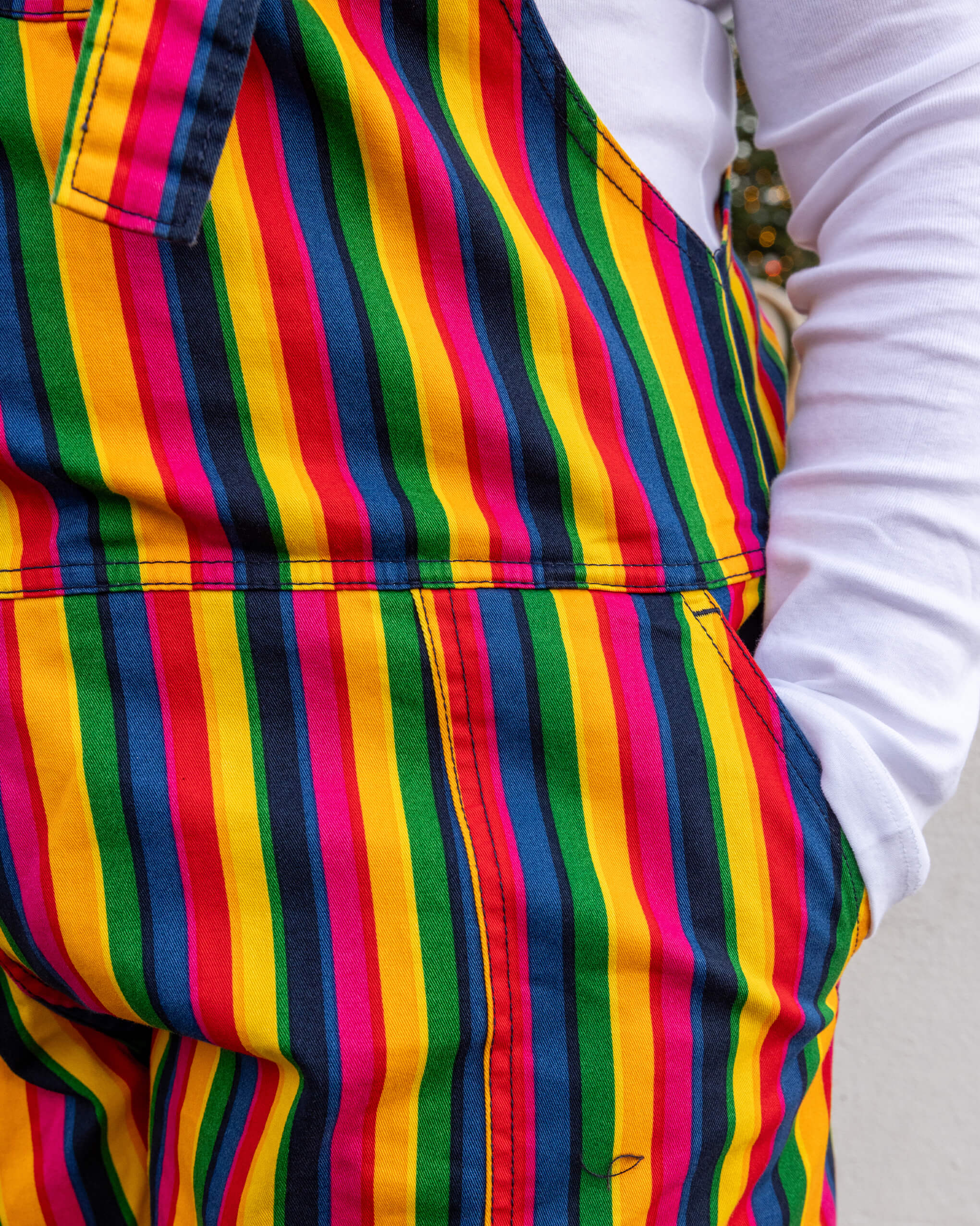 Rainbow Stripes Stretch Twill Dungarees - Image 11