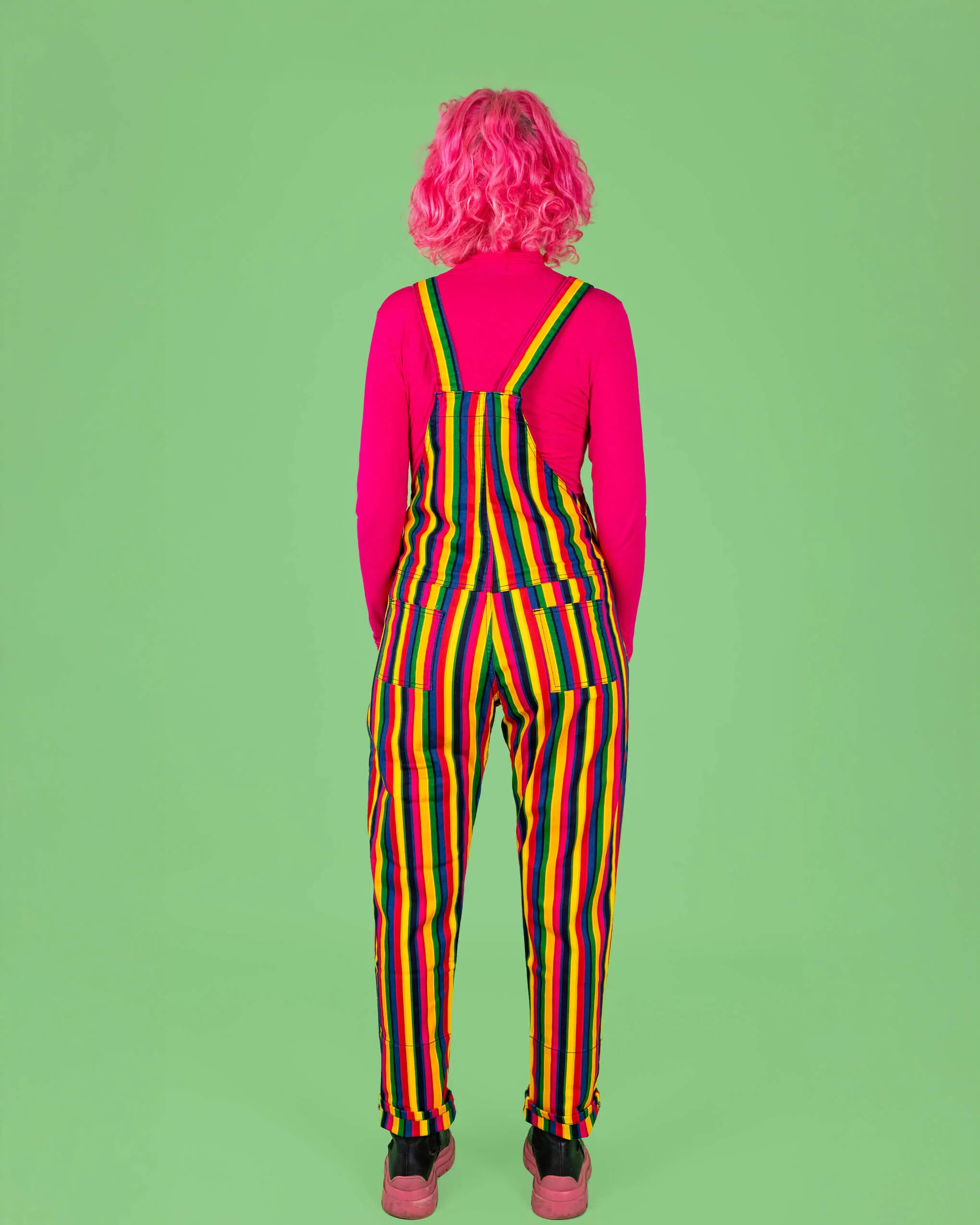 Rainbow Stripes Stretch Twill Dungarees - Image 14