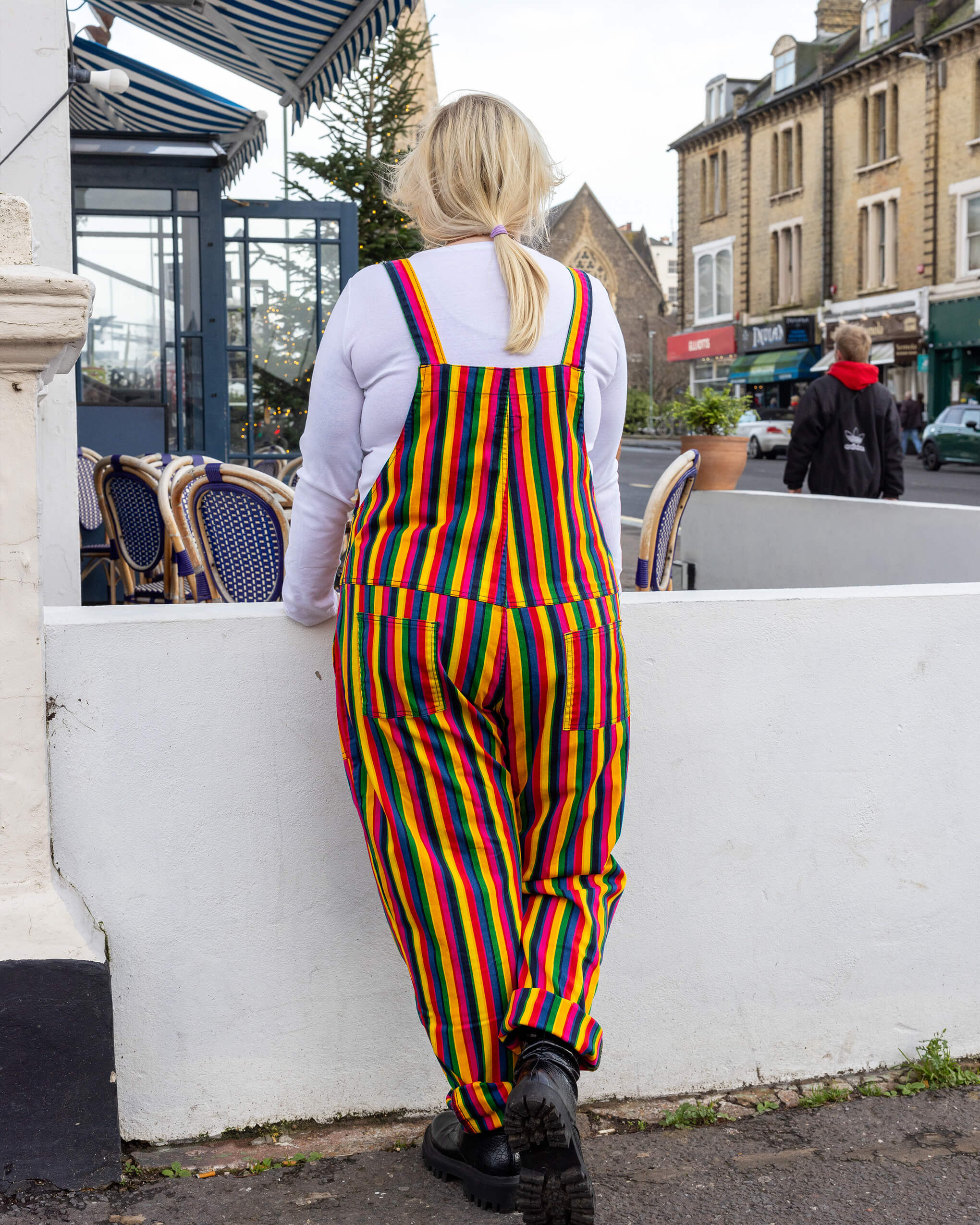 Rainbow Stripes Stretch Twill Dungarees - Image 15