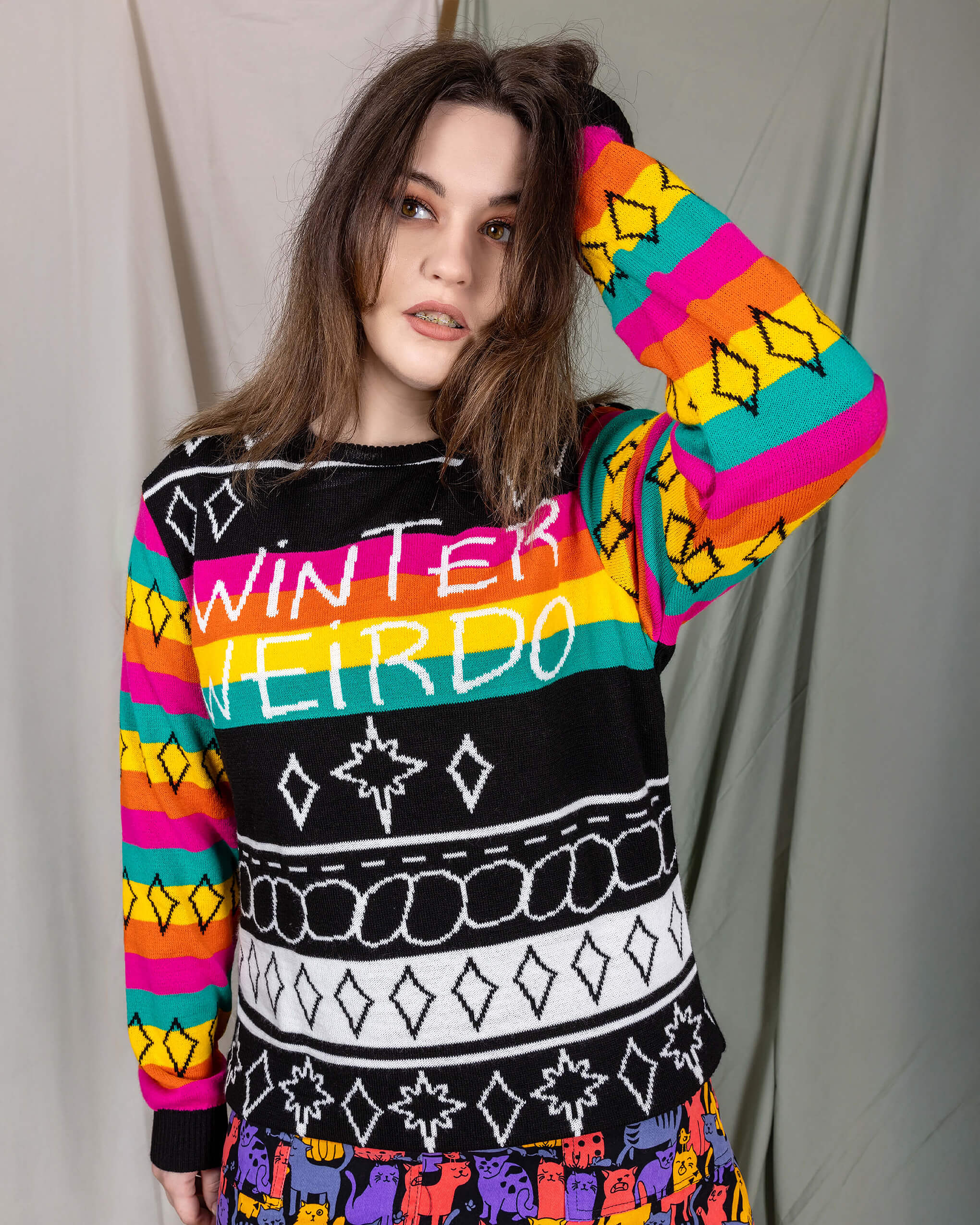 Run & Fly x Katie Abey Winter Weirdo Jumper - Image 3