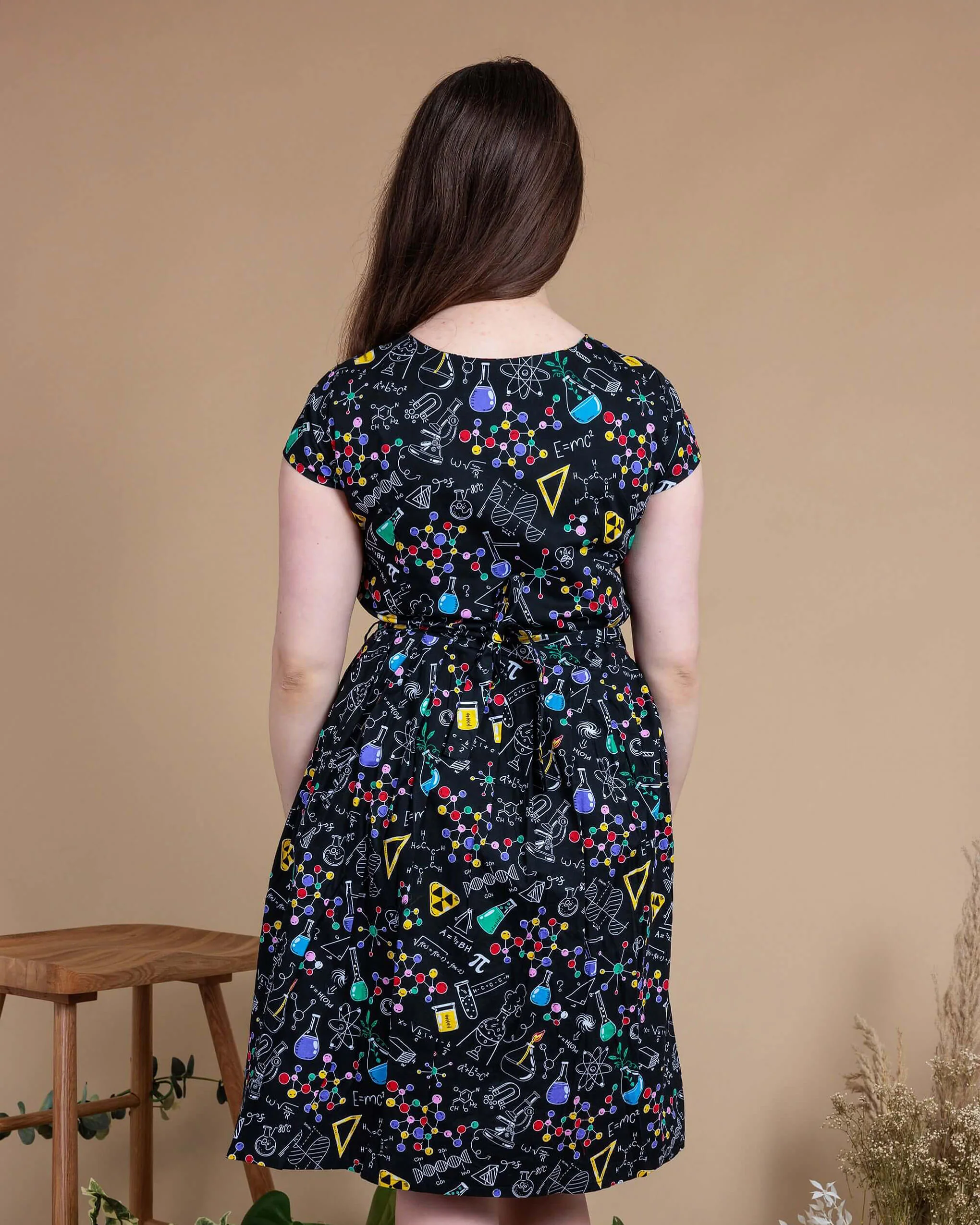 School of Science Belted Tea Dress with Pockets - Image 10