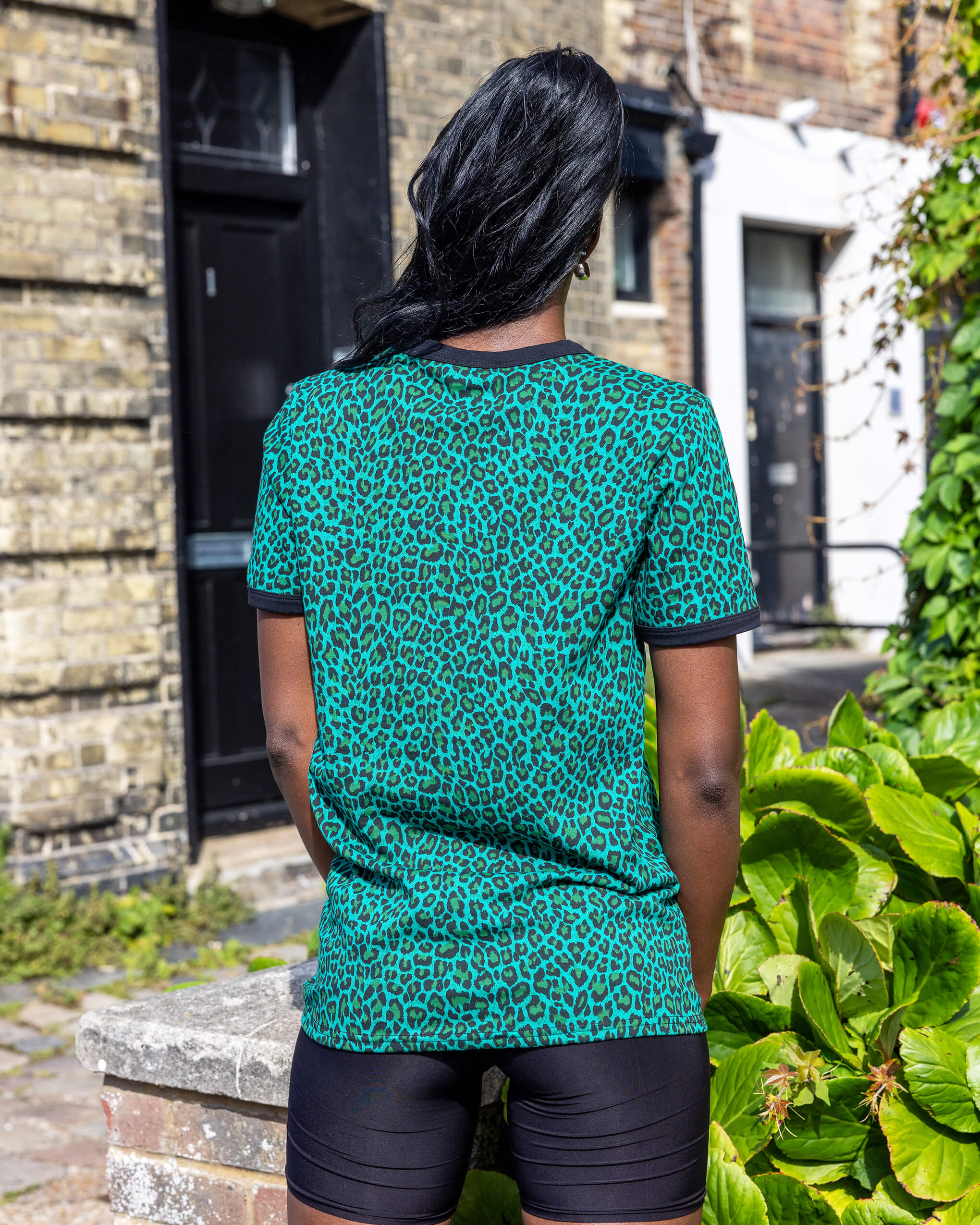 Teal Leopard Print T Shirt - Image 5