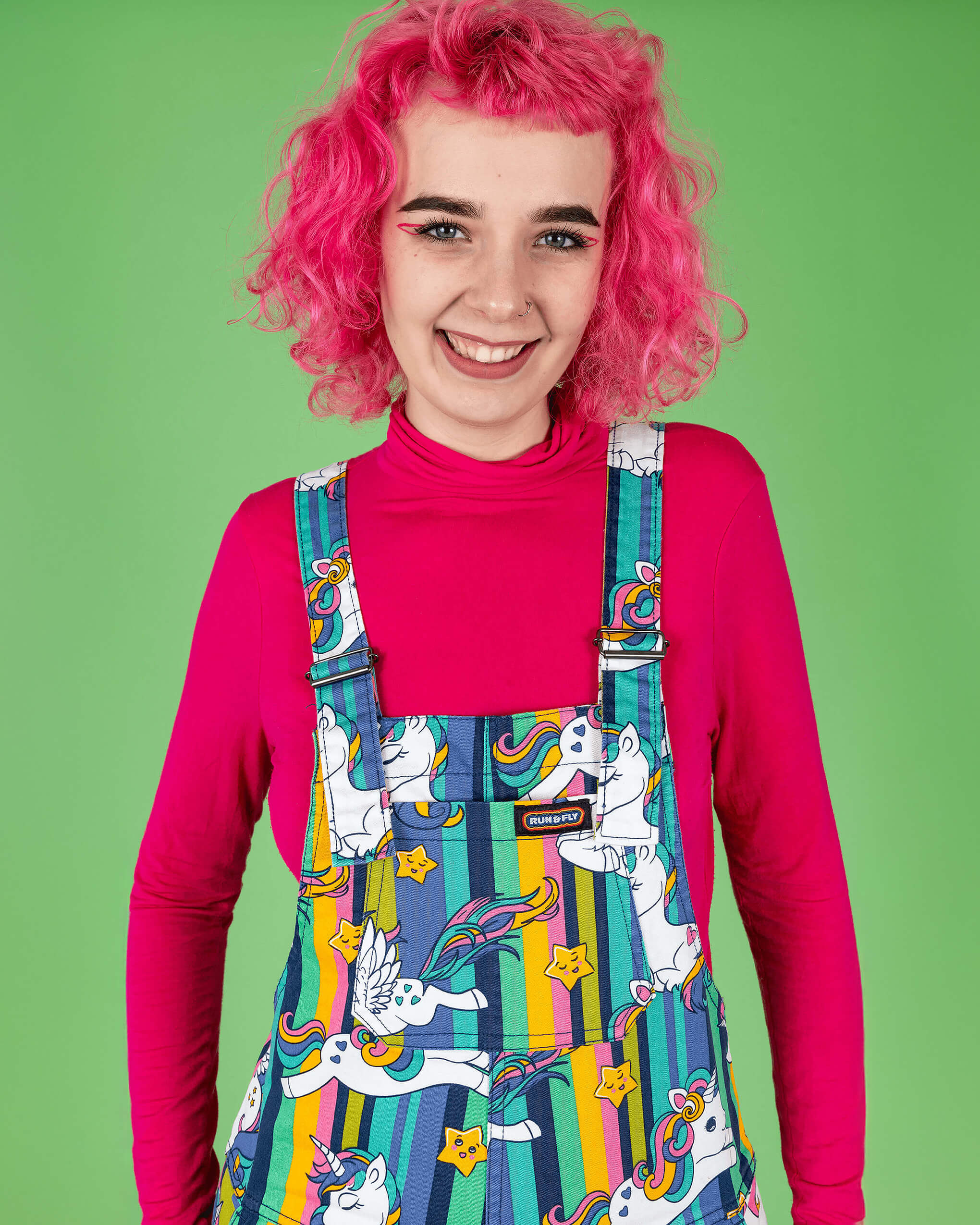 Unicorn Stripes Stretch Twill Dungarees - Image 8